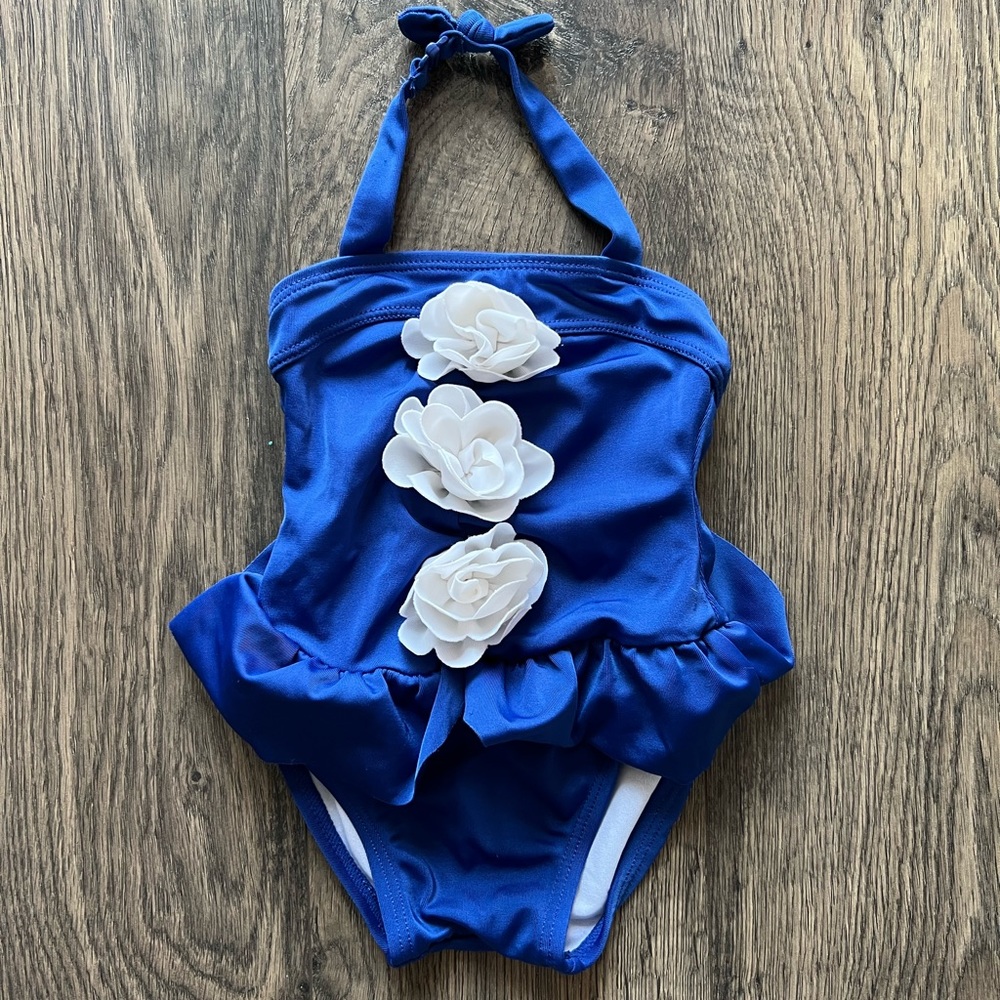 Janie & Jack Blue Infant Swimsuit